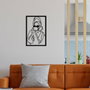 Wallity Coffee Time - Escultura de pared de metal negra